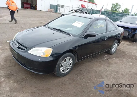 2003 Honda Civic Lx z USA, uszkodzony, nr VIN 1HGEM22573L085387